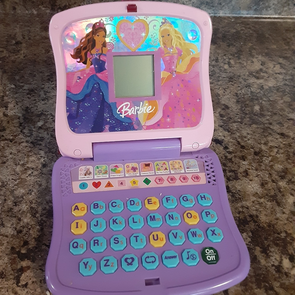 Vintage barbie Oregon scientific laptop computer